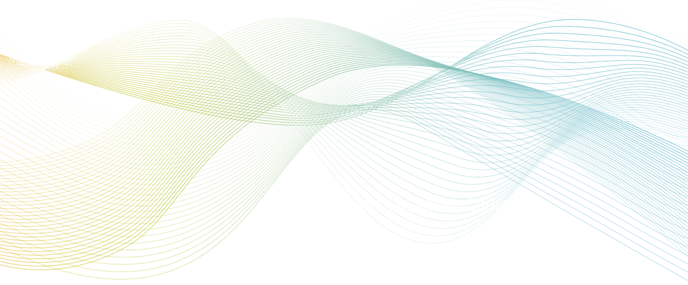 Abstract flowing lines forming a dynamic wave-like data visualization.